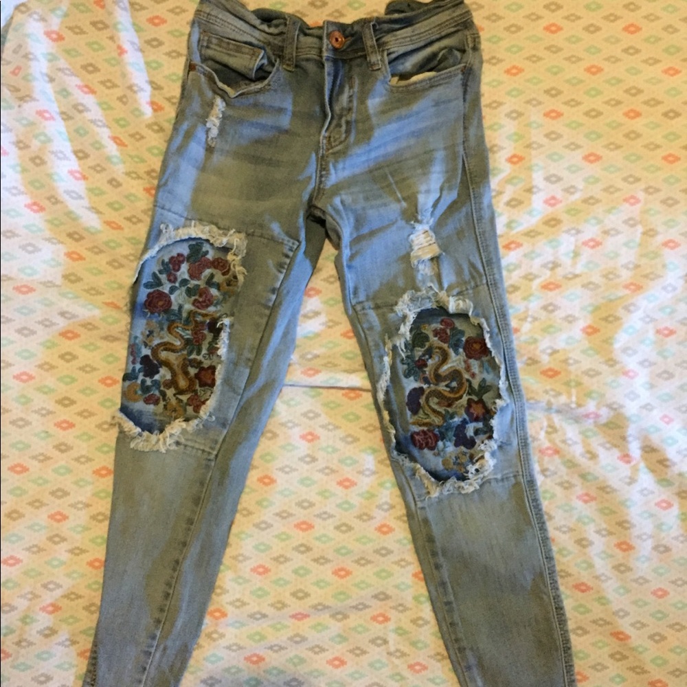Embroidered Jeans